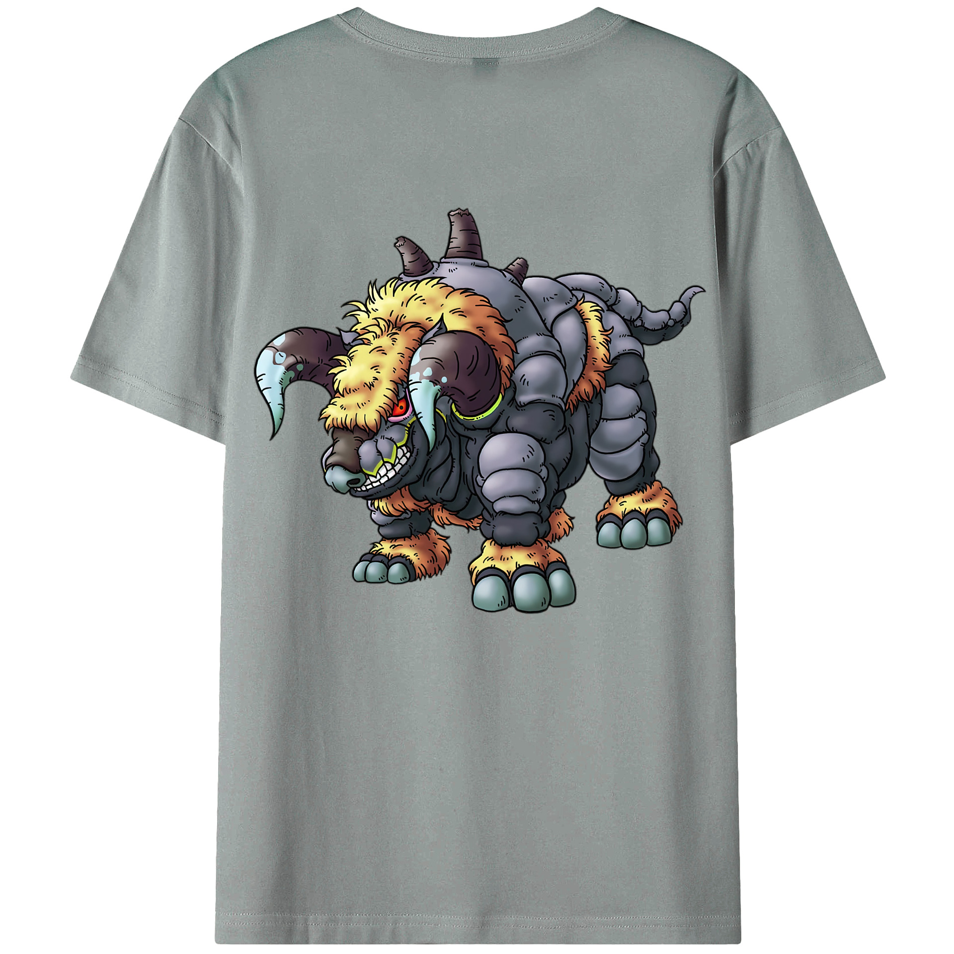（画像用） ドラゴンクエスト Doragon Kuesuto Dragon Quest 綿100％ メンズ半袖Tシャツ（バックプリント） 通気性